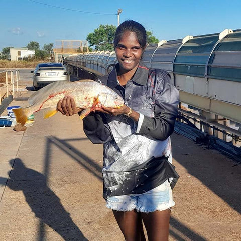 Adult Long Sleeve Fishing Shirt - Barra Hunter - Design Works Apparel - Create Your Vibe Outdoors sun protection