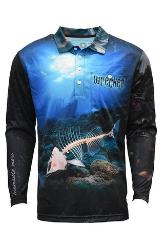 Adult Long Sleeve Shirt - Abyss - Design Works Apparel - Create Your Vibe Outdoors sun protection