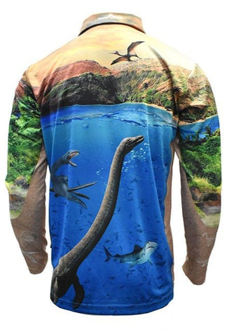 Adult Long Sleeve Shirt - Dinosaurs - Design Works Apparel - Create Your Vibe Outdoors sun protection
