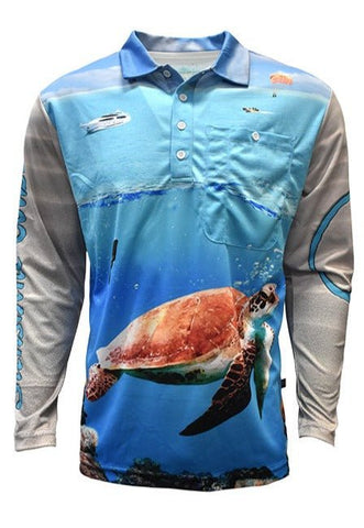 Adult Long Sleeve Shirt - Fishing Sunshine Coast - Design Works Apparel - Create Your Vibe Outdoors sun protection
