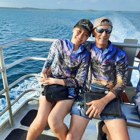 Adult Long Sleeve Sun Safe Fishing Shirt - Cape York, Hit The Tip - Design Works Apparel - Create Your Vibe Outdoors sun protection