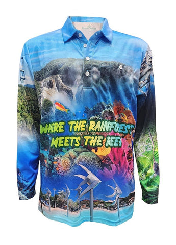 Adult Long Sleeve Sun Safe Shirt - Cairns - Design Works Apparel - Create Your Vibe Outdoors sun protection