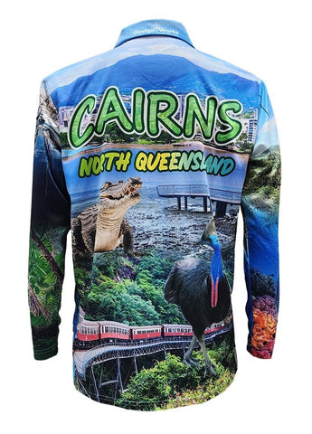 Adult Long Sleeve Sun Safe Shirt - Cairns - Design Works Apparel - Create Your Vibe Outdoors sun protection
