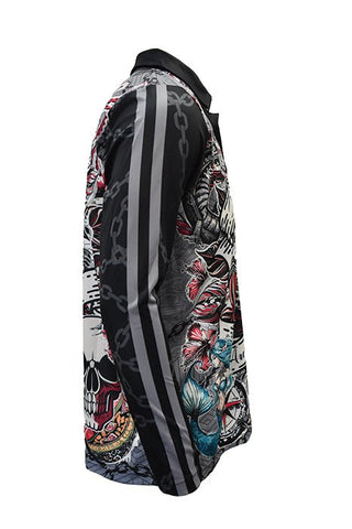 Adult Long Sleeve UPF50+ Fishing Shirt - Tattoo - Design Works Apparel - Create Your Vibe Outdoors sun protection