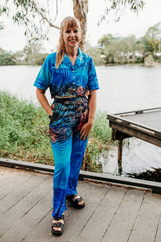 Adult Loose - Fit Sun Safe Pants - I Love Townsville - Design Works Apparel - Create Your Vibe Outdoors sun protection