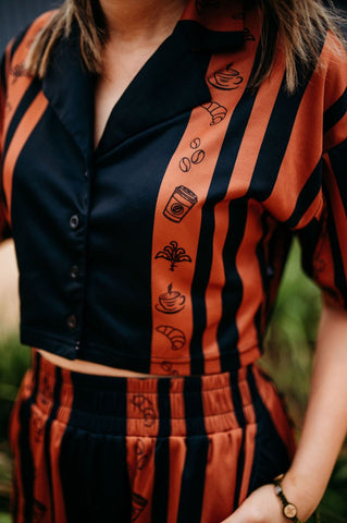 Adult Sun Safe Crop Top - Morning Coffee - Design Works Apparel - Create Your Vibe Outdoors sun protection