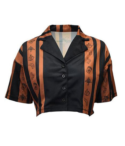 Adult Sun Safe Crop Top Shirt - Morning Coffee - Design Works Apparel - Create Your Vibe Outdoors sun protection