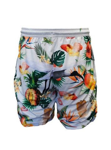 Adult Sun Safe Hawaiian Shorts - Bin Chicken White - Design Works Apparel - Create Your Vibe Outdoors sun protection