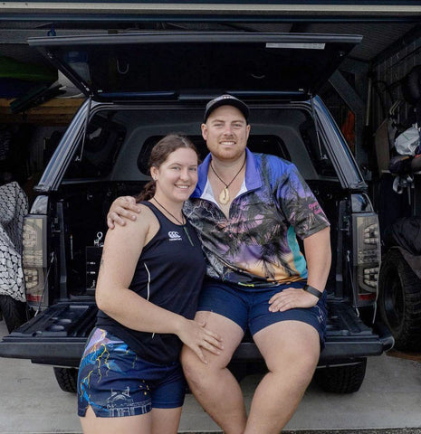 Adult UV Protective Short Sleeve - Cape York, Hit The Tip - Design Works Apparel - Create Your Vibe Outdoors sun protection