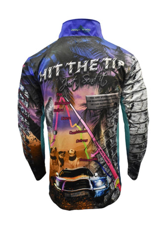 Adult Long Sleeve - Cape York, Hit The Tip Plus Size - Design Works Apparel - Create Your Vibe Outdoors sun protection