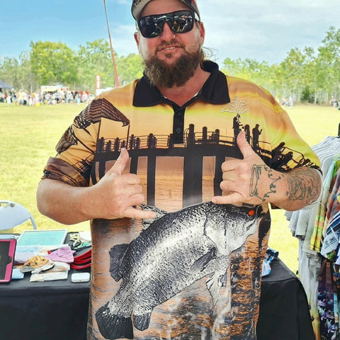 Adult Long Sleeve - Fishing Jetty Plus Size - Design Works Apparel - Create Your Vibe Outdoors sun protection