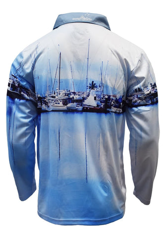 Adult Long Sleeve Fishing Shirt- Marina - Design Works Apparel - Create Your Vibe Outdoors sun protection