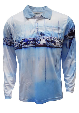 Adult Long Sleeve Fishing Shirt- Marina - Design Works Apparel - Create Your Vibe Outdoors sun protection