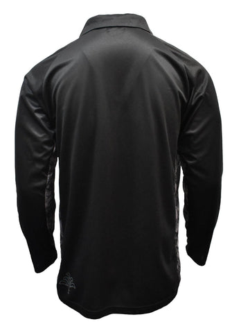 Adult Long Sleeve Fishing Shirt - Sports Black - Design Works Apparel - Create Your Vibe Outdoors sun protection