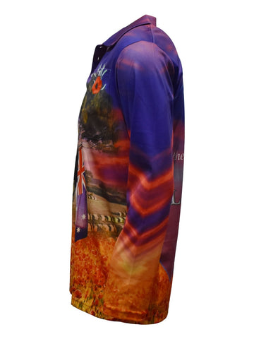 Adult Long Sleeve - Remembrance Anzac Plus Size - Design Works Apparel - Create Your Vibe Outdoors sun protection