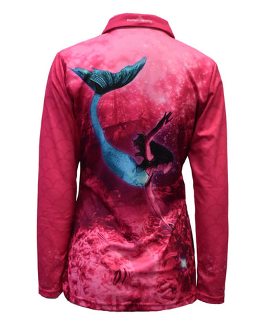 Adult Long Sleeve Sun Safe Shirts - Mermaids - Design Works Apparel - Create Your Vibe Outdoors sun protection
