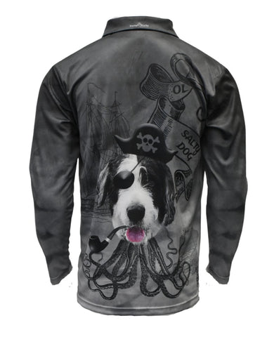 Adult Long Sleeve Sun Safe Shirts - Salty Dog - Design Works Apparel - Create Your Vibe Outdoors sun protection