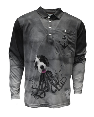 Adult Long Sleeve Sun Safe Shirts - Salty Dog - Design Works Apparel - Create Your Vibe Outdoors sun protection