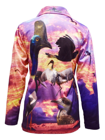 Adult Long Sleeve Sun Shirts - Birds - Design Works Apparel - Create Your Vibe Outdoors sun protection