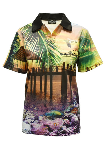 Adult Short Sleeve Fishing Shirt - Design Works - Design Works Apparel - Create Your Vibe Outdoors sun protection