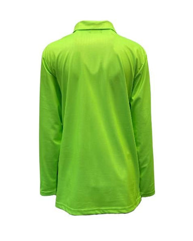 Adult Sun Safe Long Sleeve High Vis Shirt Green - Design Works Apparel - Create Your Vibe Outdoors sun protection