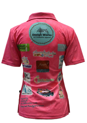 Adult Sun Shirt Short Sleeve - Ladies in Business - Design Works Apparel - Create Your Vibe Outdoors sun protection