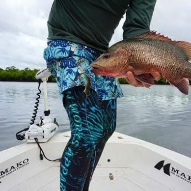 Adult UV Protective Fishing Leggings Tights Skins - Deep Sea - Design Works Apparel - Create Your Vibe Outdoors sun protection