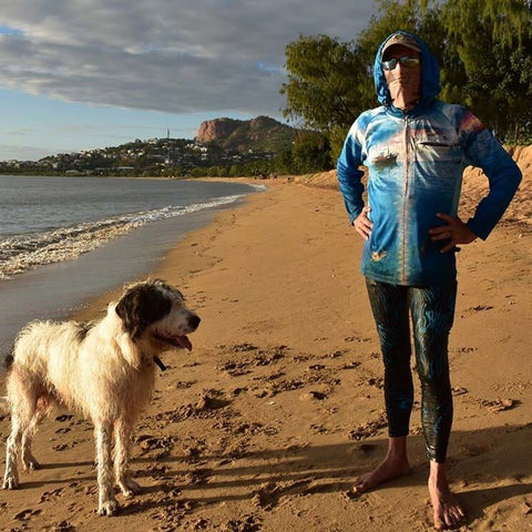 Adult UV Protective Fishing Leggings Tights Skins - Deep Sea - Design Works Apparel - Create Your Vibe Outdoors sun protection