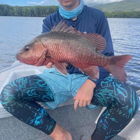 Adult UV Protective Fishing Leggings Tights Skins - Deep Sea - Design Works Apparel - Create Your Vibe Outdoors sun protection