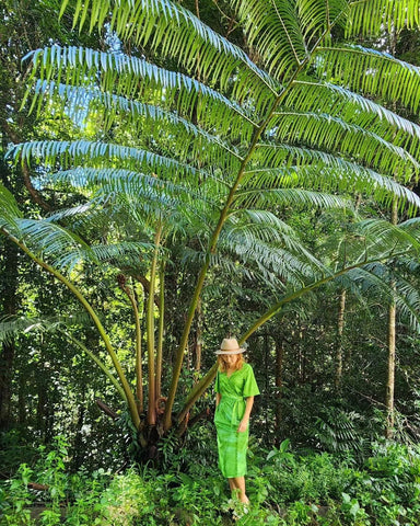 Ladies Sun Safe Outdoor Wrap Dress - Rainforest - Made of Recycled fabric - Design Works Apparel