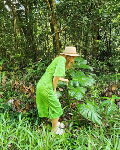 Ladies Sun Safe Outdoor Wrap Dress - Rainforest - Made of Recycled fabric - Design Works Apparel