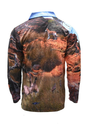 Sun Protective Long Sleeve Fun Shirt - Bilby - Design Works Apparel - Create Your Vibe Outdoors sun protection