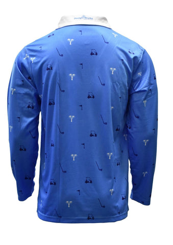 Sun Protective Long Sleeve Golf Shirts - Club - Design Works Apparel - Create Your Vibe Outdoors sun protection
