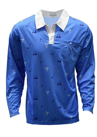 Sun Protective Long Sleeve Golf Shirts - Club - Design Works Apparel - Create Your Vibe Outdoors sun protection
