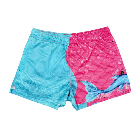 Sun Safe Footy Shorts - Mermaids - Design Works Apparel - Create Your Vibe Outdoors sun protection