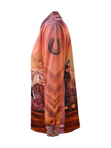 Women's Adult Long Sleeve - Brumby Dreaming - Design Works Apparel - Create Your Vibe Outdoors sun protection