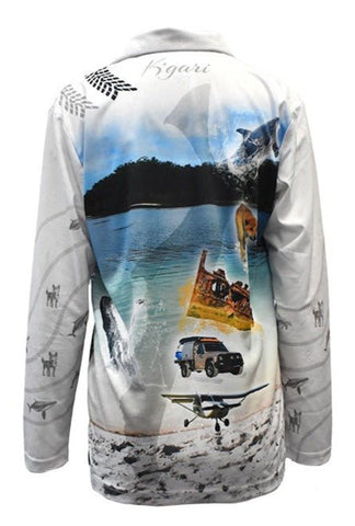 Adult Long Sleeve Shirt - Fraser Island - Design Works Apparel - Create Your Vibe Outdoors sun protection