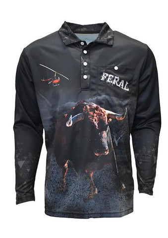 Adult Long Sleeve Sun Safe Shirt - No Bull - Design Works Apparel - Create Your Vibe Outdoors sun protection