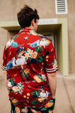 Load image into Gallery viewer, Adult Short Sleeve Button Up Shirt - Maroons - Design Works Apparel - Create Your Vibe Outdoors sun protection