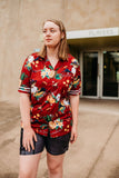 Load image into Gallery viewer, Adult Short Sleeve Button Up Shirt - Maroons - Design Works Apparel - Create Your Vibe Outdoors sun protection