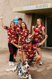 Load image into Gallery viewer, Adult Short Sleeve Button Up Shirt - Maroons - Design Works Apparel - Create Your Vibe Outdoors sun protection