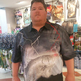 Load image into Gallery viewer, Adult Short Sleeve Fishing Shirt - Barra Hunter - Design Works Apparel - Create Your Vibe Outdoors sun protection