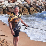 Load image into Gallery viewer, Adult Short Sleeve Fishing Shirt - Fishing Jetty - Design Works Apparel - Create Your Vibe Outdoors sun protection