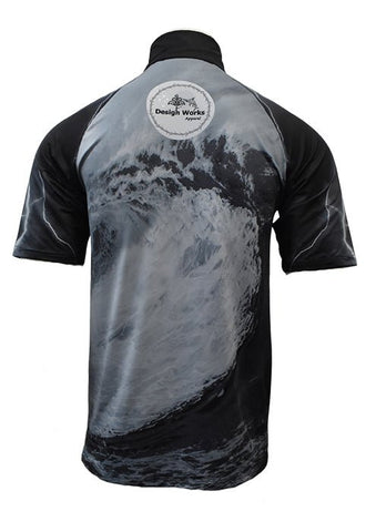 Adult Short Sleeve Rashie - Dark 'N' Stormy - Design Works Apparel - Create Your Vibe Outdoors sun protection