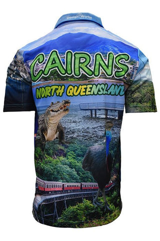Adult Short Sleeve Sun Safe Fishing Shirt - Cairns - Design Works Apparel - Create Your Vibe Outdoors sun protection