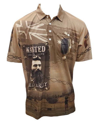 Adult Short Sleeve Sun Safe Shirts - Ned Kelly - Design Works Apparel sun protection