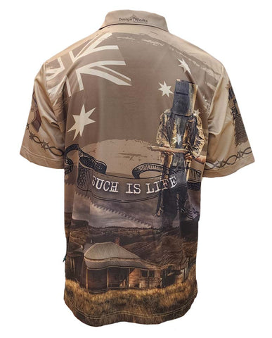 Adult Short Sleeve Sun Safe Shirts - Ned Kelly - Design Works Apparel sun protection