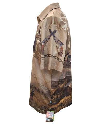 Adult Short Sleeve Sun Safe Shirts - Ned Kelly - Design Works Apparel sun protection