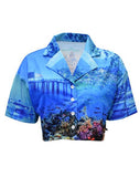 Load image into Gallery viewer, Adult Sun Safe Crop Top Shirt - I Love Townsville - Design Works Apparel - Create Your Vibe Outdoors sun protection