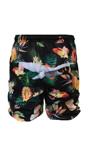 Adult Sun Safe Hawaiian Shorts - Bin Chicken Black - Design Works Apparel - Create Your Vibe Outdoors sun protection